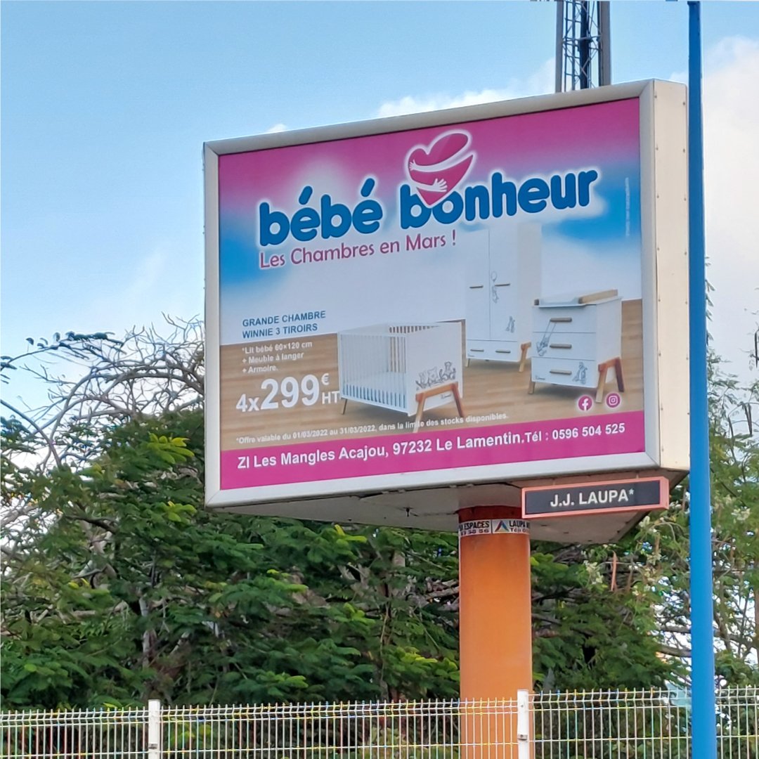 Creation Visuels Affichage Bebe Bonheur Locrea Designer